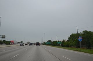 Confirming marker for I-94 west posted after 25th Street S. The 25th Street S interchange was not an original I-94 exit.