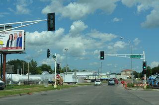 8th Avenue SW heads south from Business Loop I-94 (Main Street) to the central Valley City interchange along I-94/U.S. 52.