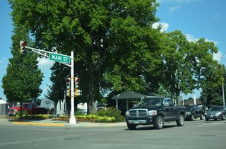 Reconstruction of the Main Street intersection with Central Avenue in 2021 included the replacement of vintage signal arrays.
