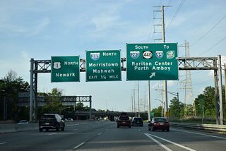 U.S. 1 north at Interstate 287 in Edison Township, New Jersey