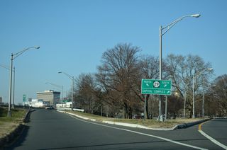 Market Street west at New Jersey Route 29/John Fitch Parkway in Trenton