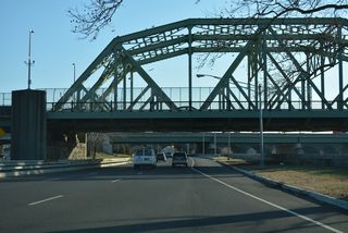 Bridge Street and the Lower Trenton Bridge parallels U.S. 1 to the north. Bridge Street is the old alignment of U.S. 1.