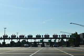 Interstate 78 follows the Newark Bay Extension across Newark Bay Bridge into Bayonne and Jersey City.