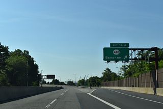 Interstate 78 eastbound at Exit 14 A for 53rd Street in Bayonne and Port Jersey Boulevard to Route 440.