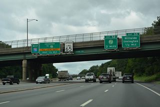 Exit 55 joins the I-78 Local lanes with Fabyan Place north along the west side of Newark, adjacent to Irvington Township.