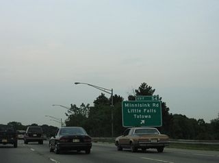 Exit 54 leaves I-80 east for Minnisink Road (CR 642). CR 640 (Riverview Drive) south from the end of CR 642 leads motorists to Little Falls Township.