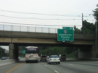 Route 20 (McLean Boulevard) meanders southward along the Passaic River from CR 504 (River Street / Lincoln Avenue) across from the borough of Hawthorne to meet Interstate 80 at Exit 60.