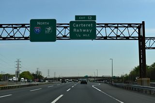 Roosevelt Avenue (CR 602) loops east from Washington Avenue (CR 604) through Carteret while Peter J. Sica Industrial Highway stems east from the Turnpike by a number of refineries and the industrial waterfront of the Arthur Kill.