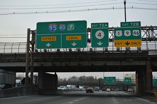 Route 4 travels 10.60 miles west from U.S. 9W (Fletcher Avenue) and I-95 to Teaneck Township, Hackensack, Fair Lawn and Route 20 at Broadway in Paterson.