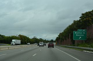 Exit 45 just beyond Exit 44 for Park Avenue east to Wootton Street. Wootton Street heads south to Lathrop Avenue and northwest to CR 511 and Oak Street.