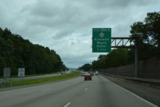 Meeting Interstate 287 at Riverdale is New Jersey Route 23, a 52.63 mile route from Verona to the New York state line at Montague Township.