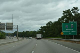 Interstate 287 encircles Federal Hill northward to the borough of Wanaque and Exit 55.