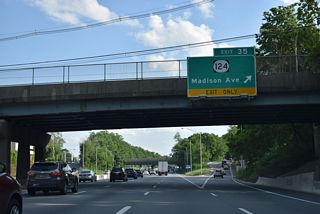 Route 124 (Madison Avenue) travels 14.74 miles from Morristown southeast to Summit and Maplewood Township. The old alignment of Route 24 once extended west from Morristown to Chester, which was later planned as a freeway.
