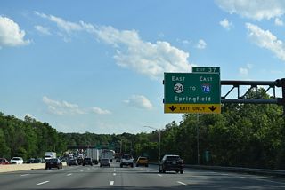 The freeway along New Jersey Route 24 east to I-78 was completed in 1992.