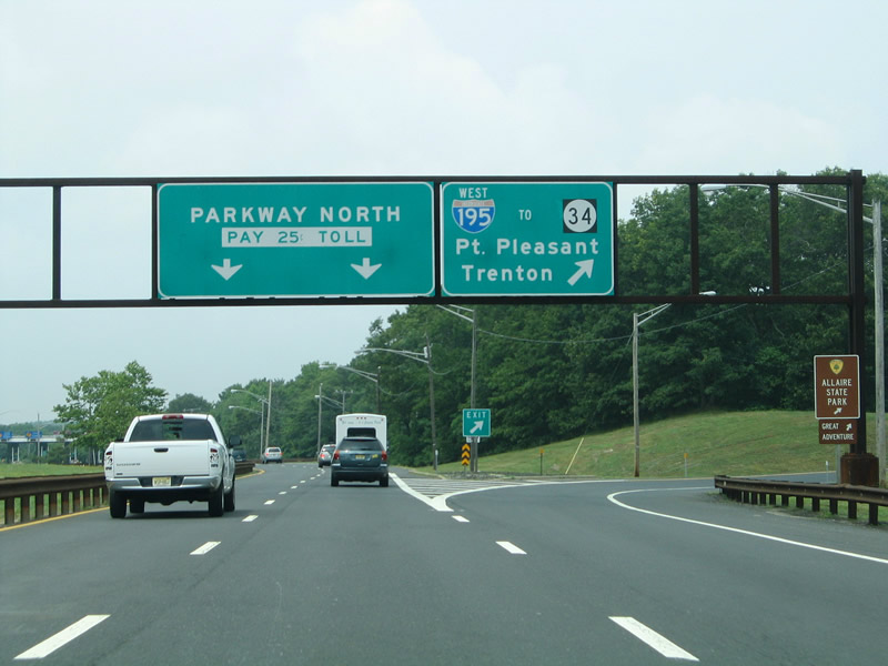 Garden State Parkway North Wall Township To Woodbridge Aaroads