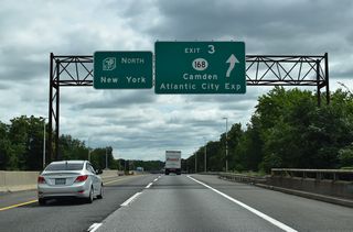 Route 168 (Black Horse Pike) constitutes a 10.75 mile long route from Route 42 at Turnersville to Ferry Avenue on the Camden city line. Route 42 overtakes Black Horse Pike southward from Turnersville to Williamstown while the Atlantic City Expressway branches southeast to Hammonton, Egg Harbor City and Atlantic City.
