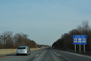 The New Jersey Turnpike northbound next meets the J. Fenimore Cooper Service Area near the community of Masonville.