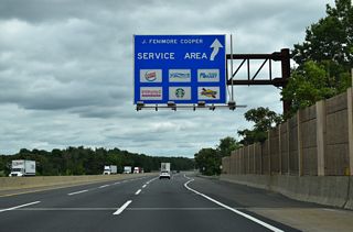 Northbound at the J. Fenimore Cooper Service Plaza on the New Jersey Turnpike.