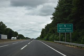 Burlington-Mount Holly Road constitutes an arterial between the Burlington County seat of Mount Holly and Springside.