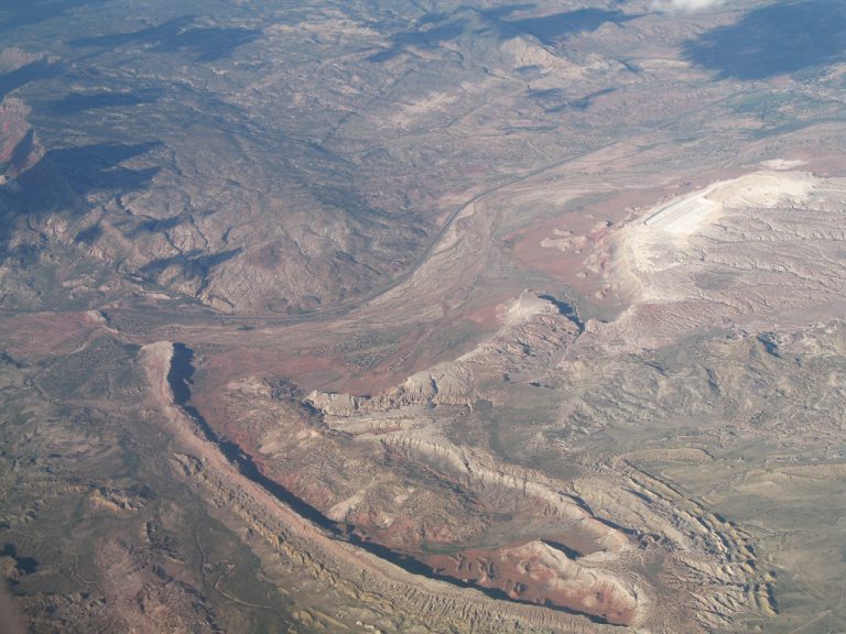 US 550 west of San Ysidro, NM aerial