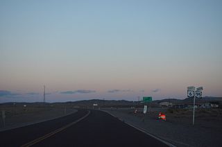 U.S. 6/95 overlap 40.6 miles east from Coaldale Junction to Tonopah.