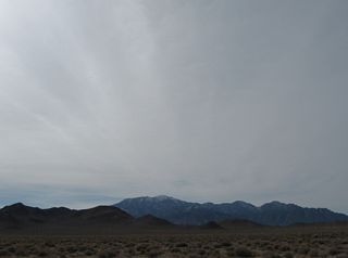 Looking south from U.S. 6/95 at Lone Mountain from Millers Rest Area.