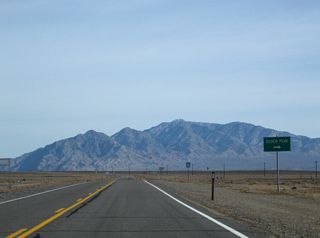SR 265 (Silver Peak Road) runs 20.47 miles south into Silver Peak just beyond Rocky Avenue.
