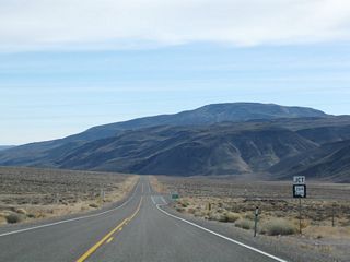 SR 264 (Dicalite Cutoff) travels southeast from U.S. 6 across the Volcanic Hills to SR 773, overtaking Fish Lake Valley Road south to Dyer.