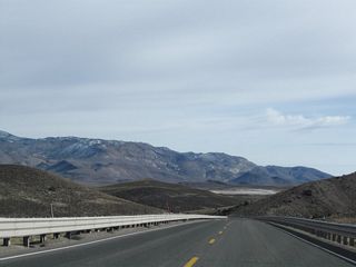 Miller Mountain appears to the far northeast from U.S. 6 along the descent from Montgomery Pass.