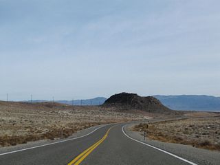 Making another S-curve, U.S. 6 east emerges from the Volcanic Hills.