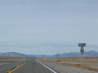 Nevada 265 is not a through state highway; it ends upon reaching Silver Peak.