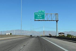 I-11/U.S. 93-95 advance 1.25 miles northwest from SR 582 (Boulder Highway) to the diamond interchange (Exit 72) with Charleston Boulevard.