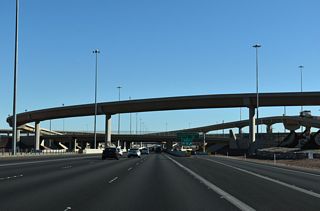 Major construction at the Centennial Bowl interchange was completed in Fall 2020.