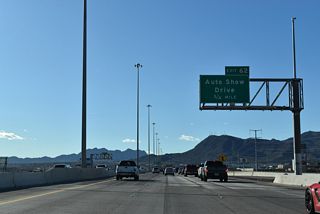 Exit 62 joins I-11 with 20 auto dealerships that make up the Valley Automall. The majority of the dealerships line Auto Show Drive and both Eastgate and Gibson Roads surrounding the diamond interchange at Exit 62.