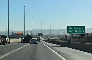 Russell Road represents the first of eight exits serving the city of Henderson along Interstate 11.