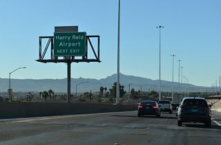 Tropicana Avenue links links I-11 (Oran K. Gragson Freeway) with the southern end of the Las Vegas Strip and Harry Reid International Airport (LAS) via Paradise Road south.