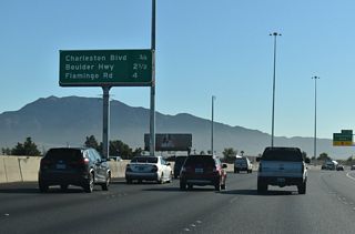 Charleston Boulevard extends east and west to join I-11 with Summerlin and Sunrise Manor. SR 159 follows the majority of Charleston Boulevard across the region, between SR 612 (Nellis Boulevard) and Red Rock Canyon National Conservation Area, where Charleston Boulevard becomes Blue Diamond Road.