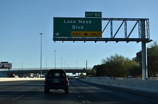 Lake Mead Boulevard heads west from Interstate 11 to Summerlin and east across North Las Vegas to Sunrise Manor.