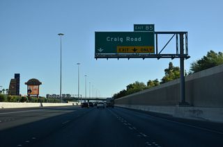 Craig Road runs east across North Las Vegas to SR 604 (Las Vegas Boulevard) at Nellis Air Force Base.
