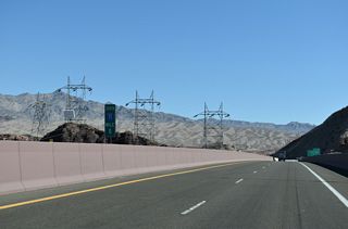 Milepost zero for Interstate 11 marks the Arizona state line midway across the Colorado River.