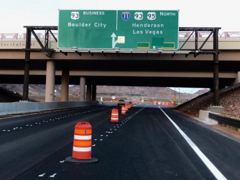 US 95 north at I-11/US 93