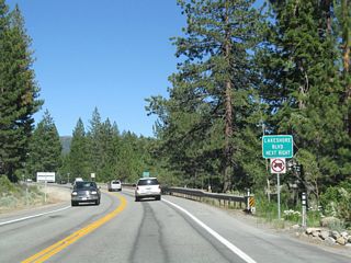 The next right turn is for Lakeshore Boulevard, which is the old alignment of Nevada 28 through Incline Village.