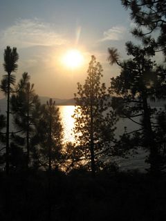 The scenic overlook within Lake Tahoe Nevada State Park.