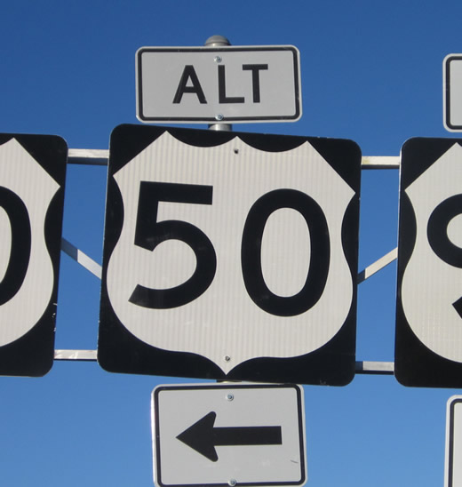 U.S. 50 east at U.S. 50 ALT/U.S. 95 ALT - Silver Springs, NV