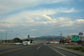 U.S. 93 (Great Basin Highway) travels the height of Nevada, venturing north to Jackpot ahead of the Idaho state line and Twin Falls. Southward across the Great Basin, the highway continues to Ely, Caliente and Las Vegas.