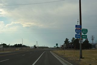 Business Loop I-80 and SR 223 west at the southward turn onto Humboldt Avenue from Sixth Street. Sixth Street (old U.S. 40) continues west and spans a Union Pacific Railroad line, becoming Highway 40 en route to I-80 and Starr Valley.