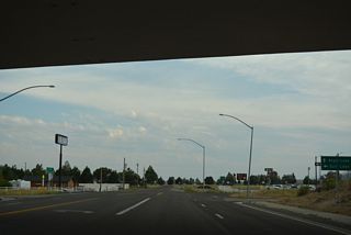 East from Humbolt Avenue, I-80 trends southward from Wells to Pequop Summit, Goshute Valley and West Wendover to the Great Salt Lake Desert in Utah.
