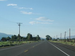 Ranches and farms line both sides of Nevada 88 north toward Minden.