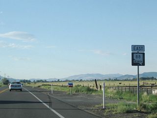 Another Nevada 88 east (should be signed "north") reassurance shield is posted shortly after the Nevada 756 intersection.