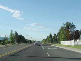 To reduce the speed of motorists traveling along Nevada 88, a roundabout was installed to reduce the chance of high speed accidents near a residential community. At the roundabout, motorists may continue straight on Nevada 88, turn right on County Road into a residential neighborhood, or turn left onto Mahogany Drive.